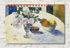 Paul Gauguin Print : Flowers and a Bowl of Fruit on a Table