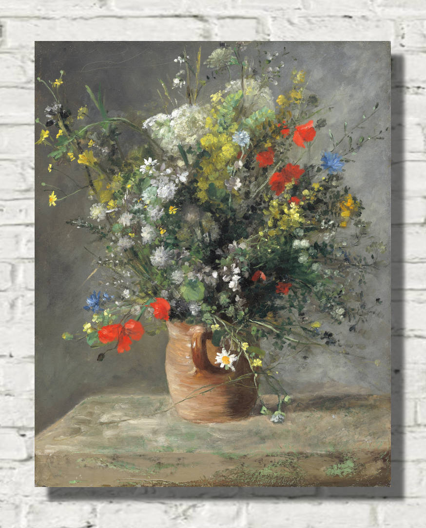 Renoir Print, Flowers in a Vase (c. 1866)