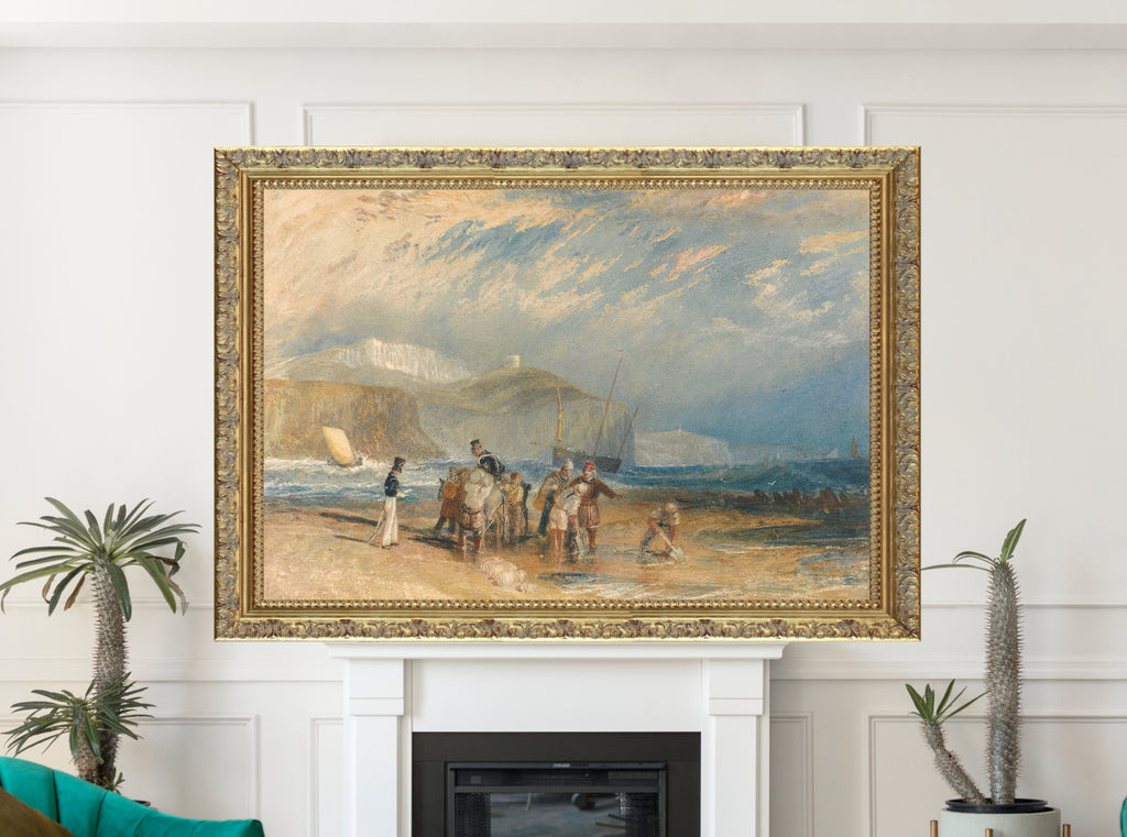Folkestone Harbour and Coast to Dover by William Turner