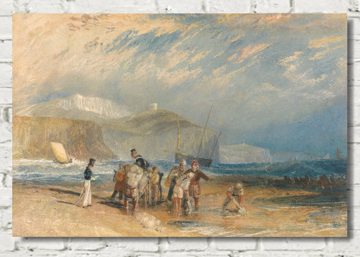 Folkestone Harbour and Coast to Dover by William Turner