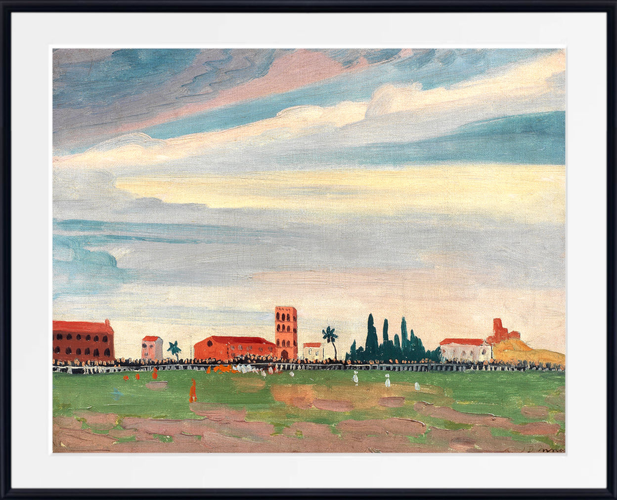 James Dickson Innes – Football Match at Collioure
