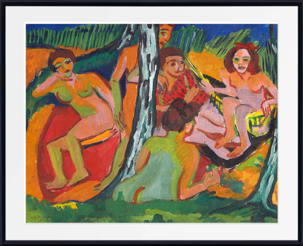 Forest Scene (Moritzburg Lakes) by Ernst Ludwig Kirchner