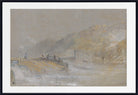 Foul by God River Landscape with Anglers Fishing From a Weir by William Turner