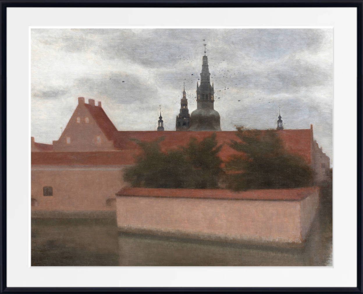 Wilhelm Hammershoi Fine Art Print, Frederiksborg Castle