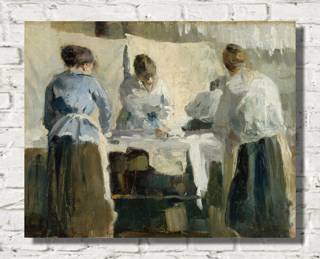 French Women Ironing (1889) by Torsten Wasastjerna
