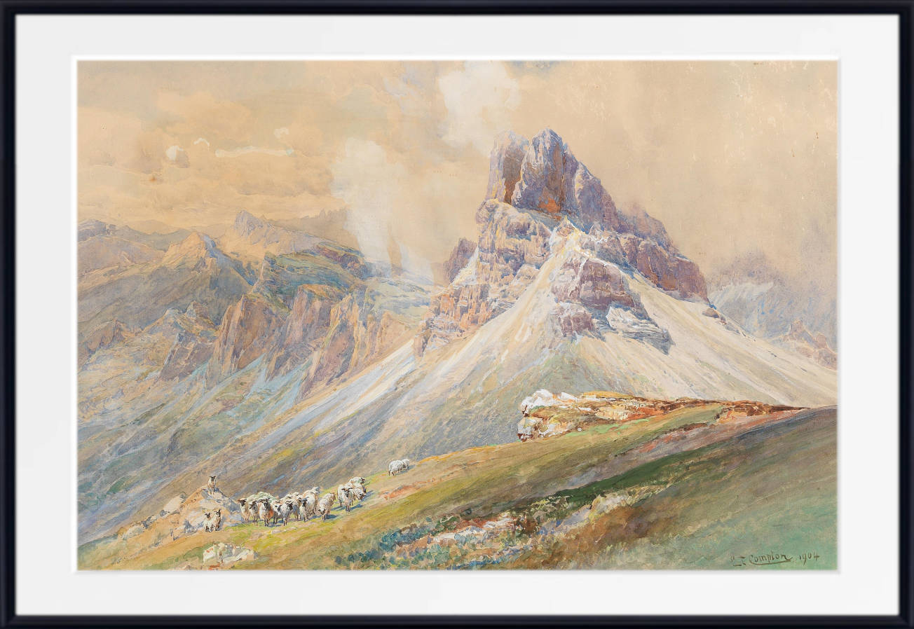 Edward Compton Print, From the Dolomites