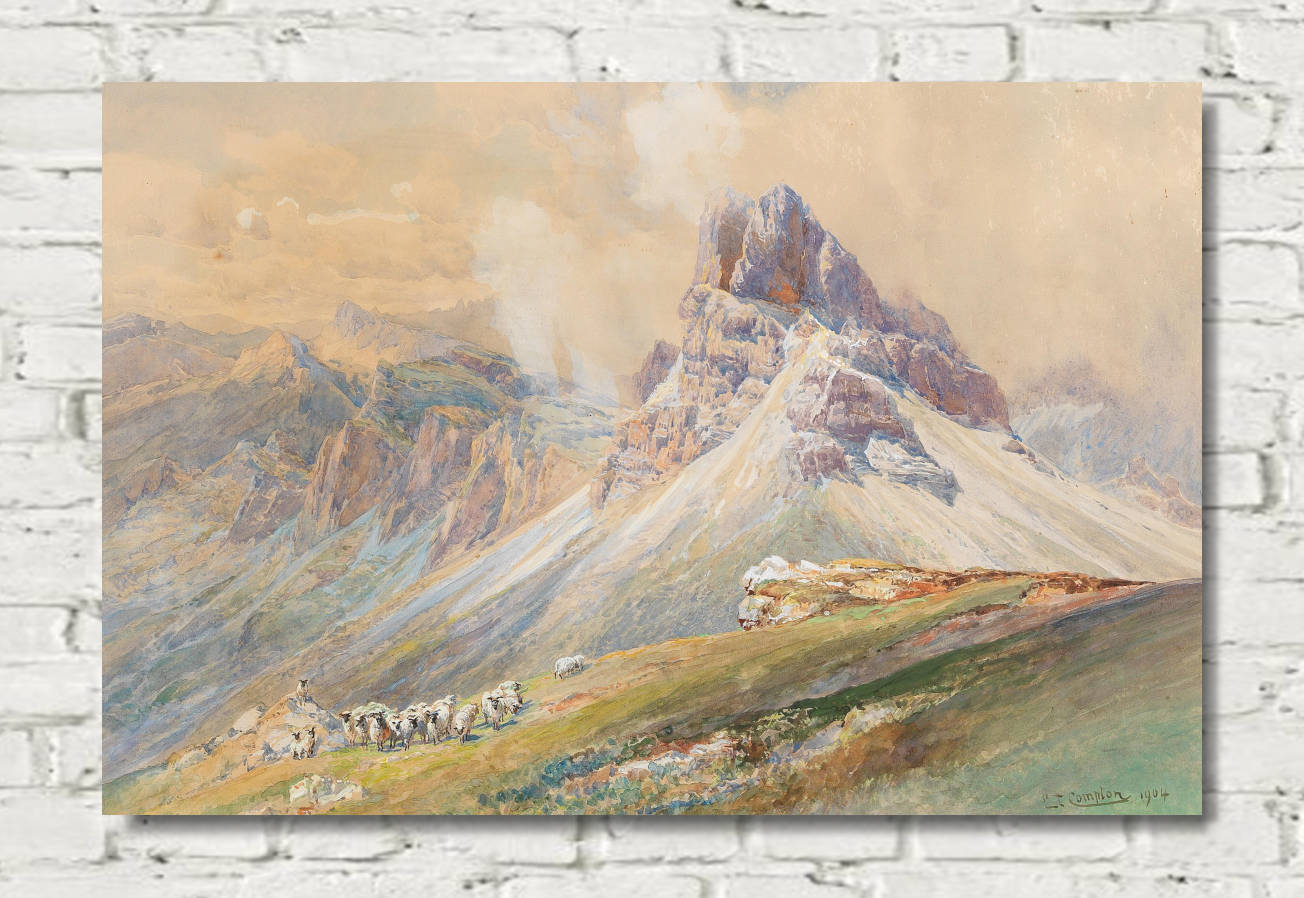 Edward Compton Print, From the Dolomites