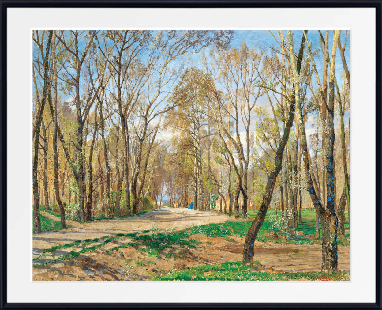 Tina Blau Print, Spring, from the Prater in Vienna (1900)