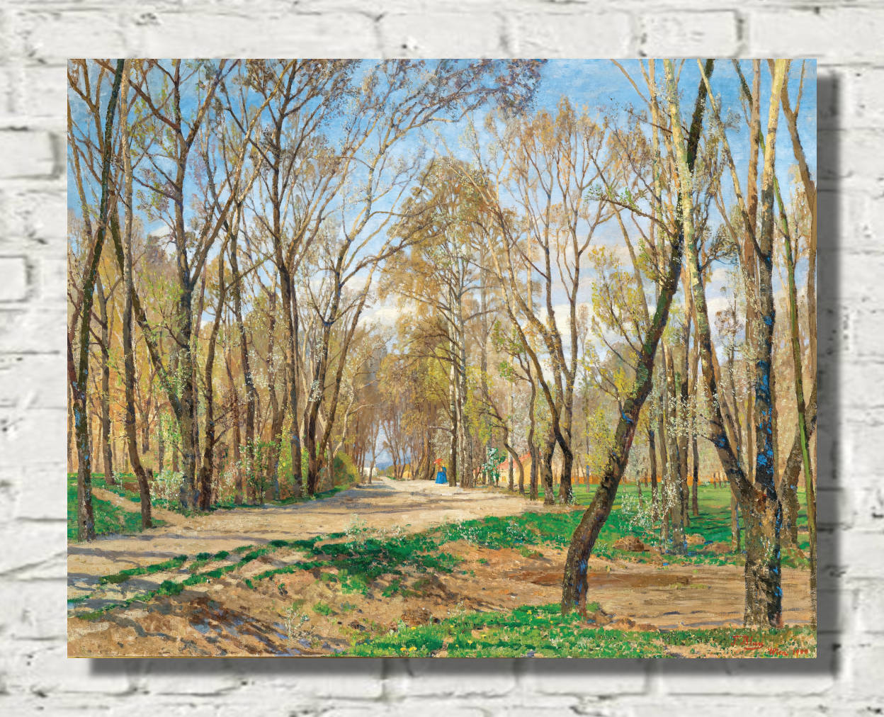 Tina Blau Print, Spring, from the Prater in Vienna (1900)