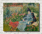 Gabrielle Valtat in the garden (circa 1900) by Louis Valtat