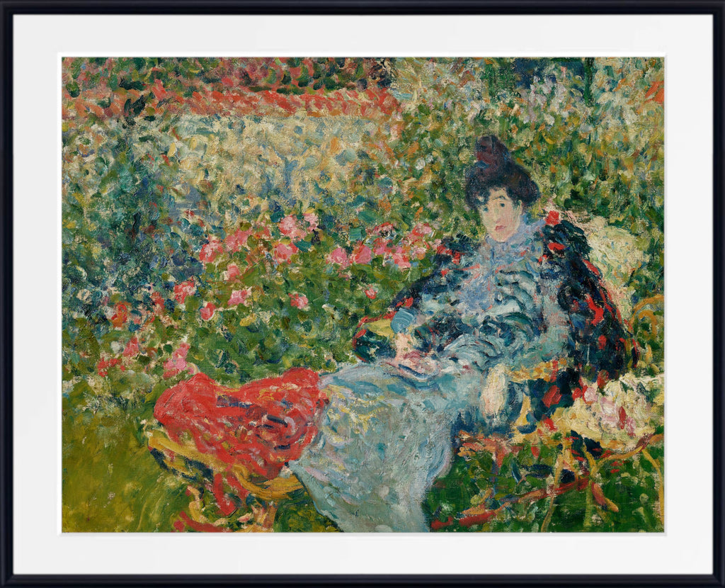 Gabrielle Valtat in the garden (circa 1900) by Louis Valtat