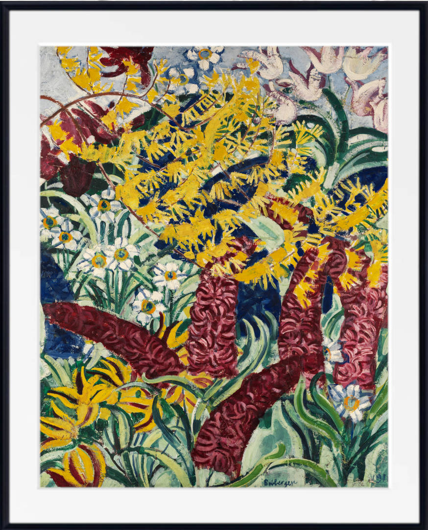 August Babberger Print, Gartenblumen I (1918)