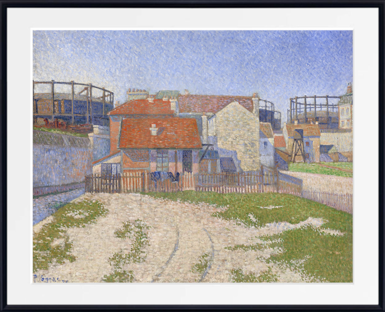 Paul Signac Fine Art Print, Gasometers at Clichy