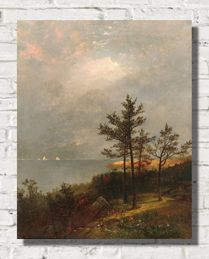 John Frederick Kensett Print, Gathering Storm on Long Island Sound