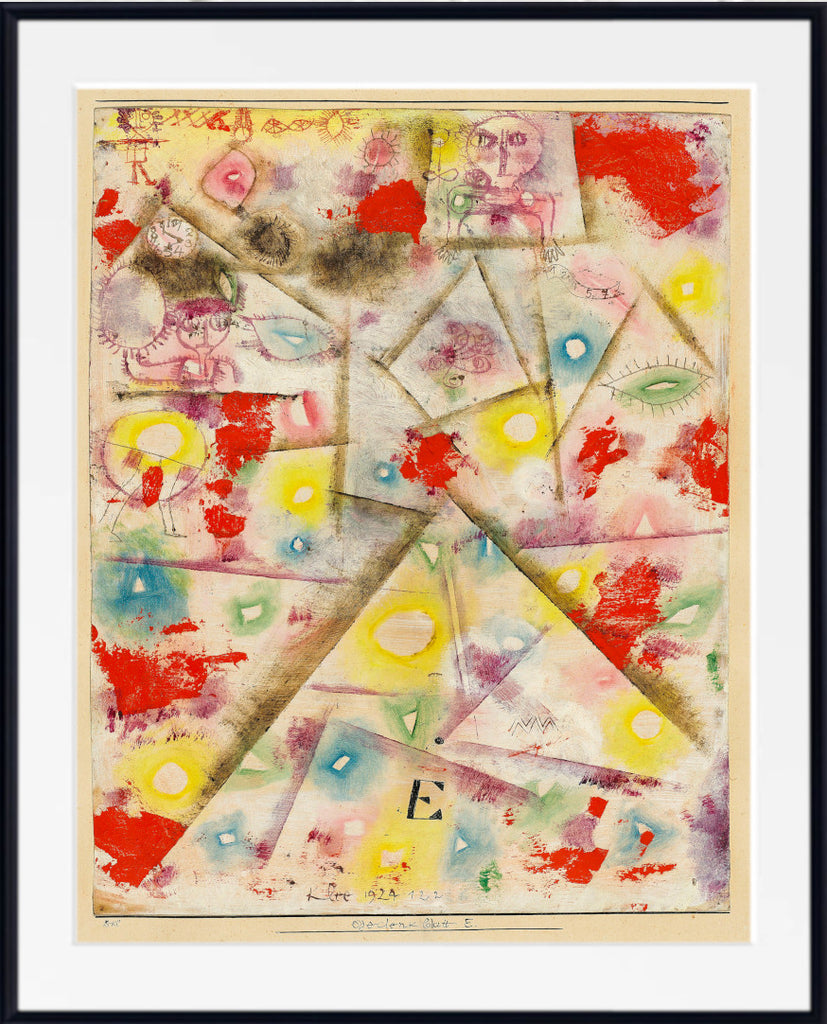 Paul Klee Fine Art Print, Gedenkblatt E