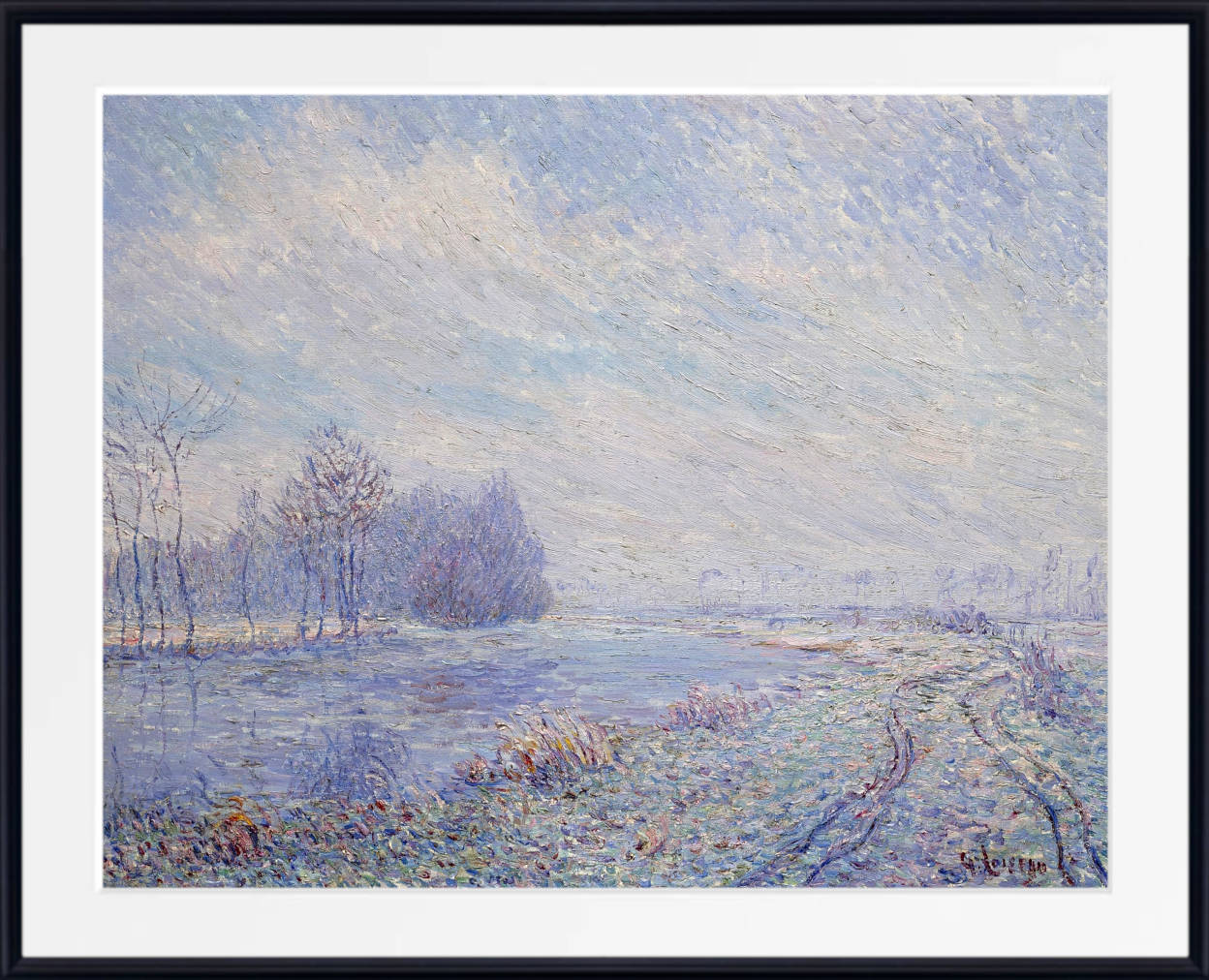 Gustave Loiseau Print, White frost (1899)