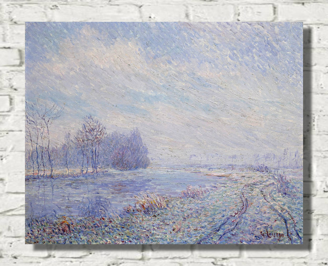 Gustave Loiseau Print, White frost (1899)