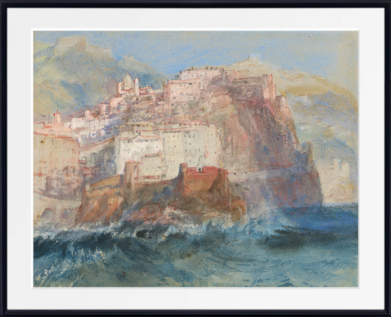 Genoa, from the Sea, looking up to the Church of Santa Maria Assunta in Carignano by William Turner