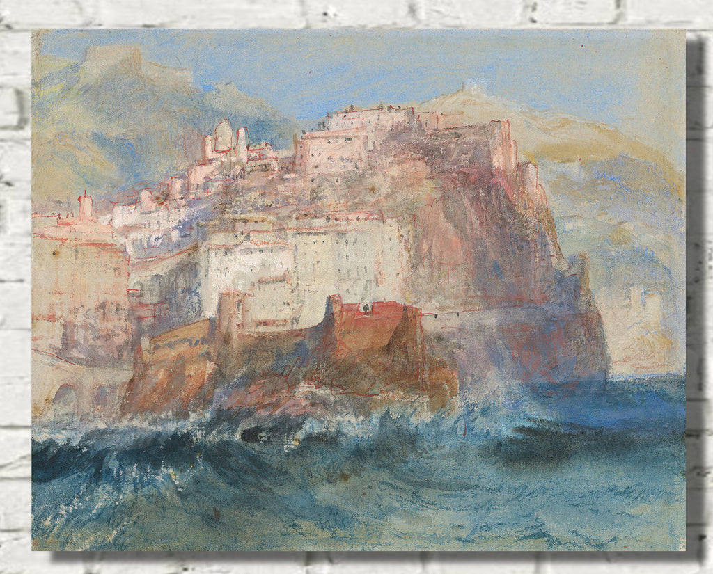 Genoa, from the Sea, looking up to the Church of Santa Maria Assunta in Carignano by William Turner