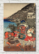 Utagawa Kuniyoshi, Japanese Fine Art Print, Genpei kassen- Settsu Banshu 