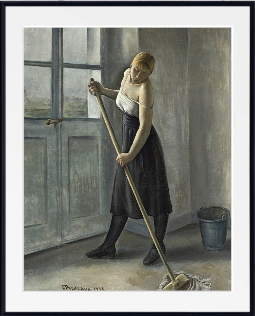 Girl At Work (1933) by Francois Barraud
