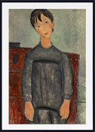 Amedeo Modigliani Wall Art Print : Girl Standing In Black Pinafore (1918)