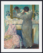 Frederick Carl Frieseke Prints, Girl Dressing Her Hair (1912) from GalleryThane