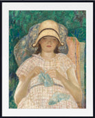 Frederick Carl Frieseke Prints, Girl Knitting from GalleryThane