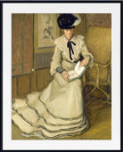 Frederick Carl Frieseke Prints, Girl Reading from GalleryThane