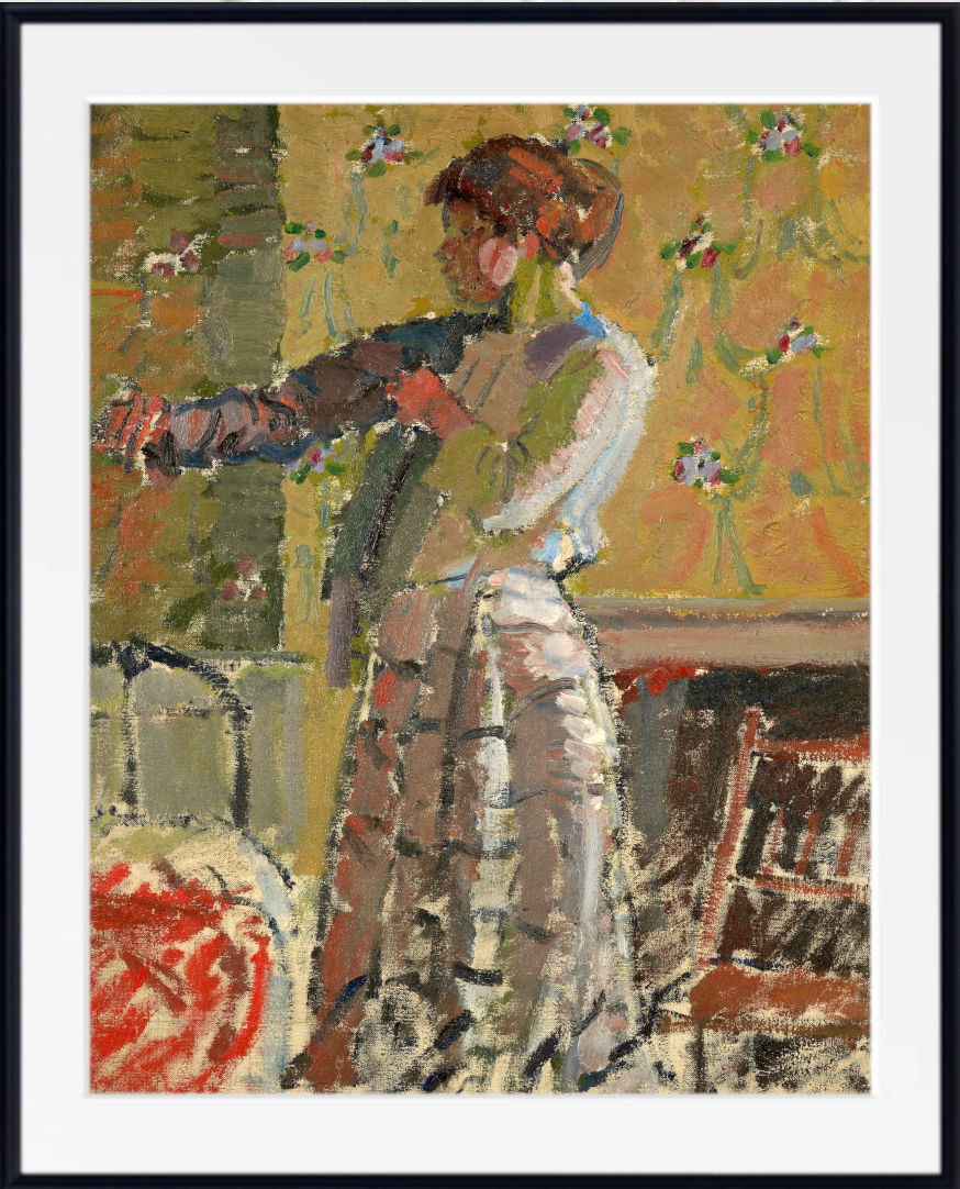 Harold Gilman, Girl Dressing - Framed fine art print