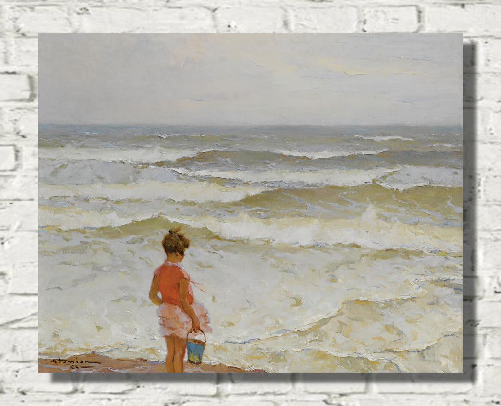 Girl by the Seashore by Charles Atamian