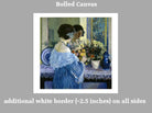 Frederick Carl Frieseke – Girl in Blue Arranging Flowers (1915) Fine Art Prints From GalleryThane