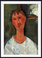 Amedeo Modigliani Wall Art Print : Girl in a White Blouse (ca. 1915)