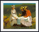 Winslow Homer Fine Art Print : Girls in a Landscape