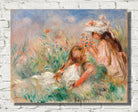 Renoir Print, Girls in the Grass Arranging a Bouquet (c. 1890)