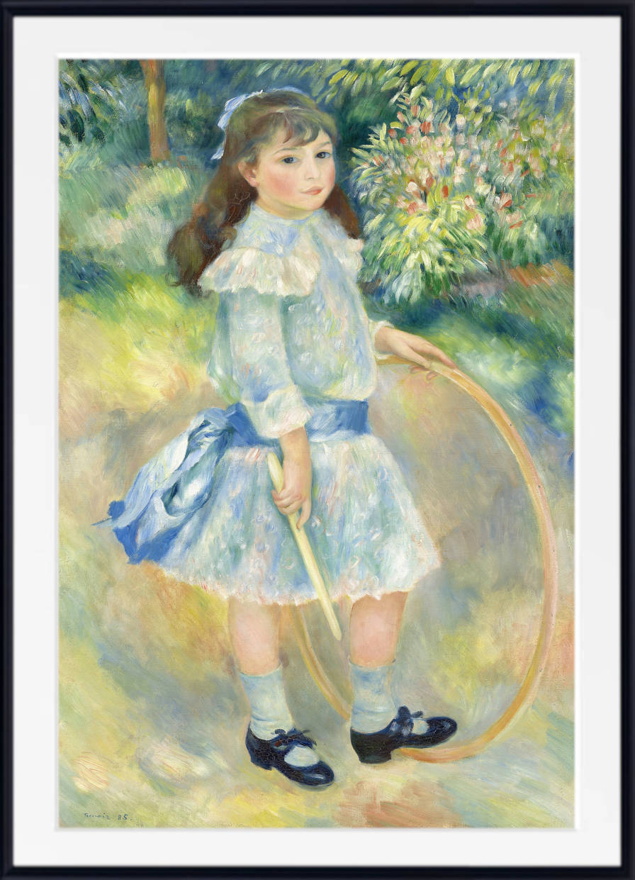 Renoir Print, Girl with a Hoop (1885)