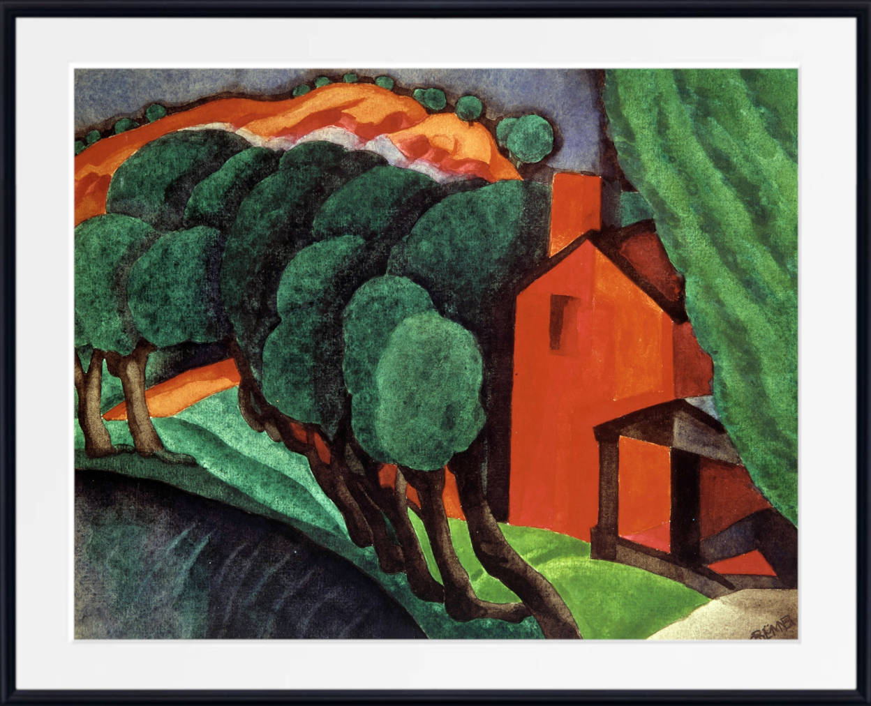 Oscar Bluemner Print, Glowing Night (1924)