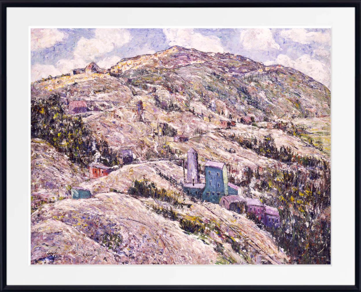 Gold Mining, Cripple Creek, Ernest Lawson Fine Art Print