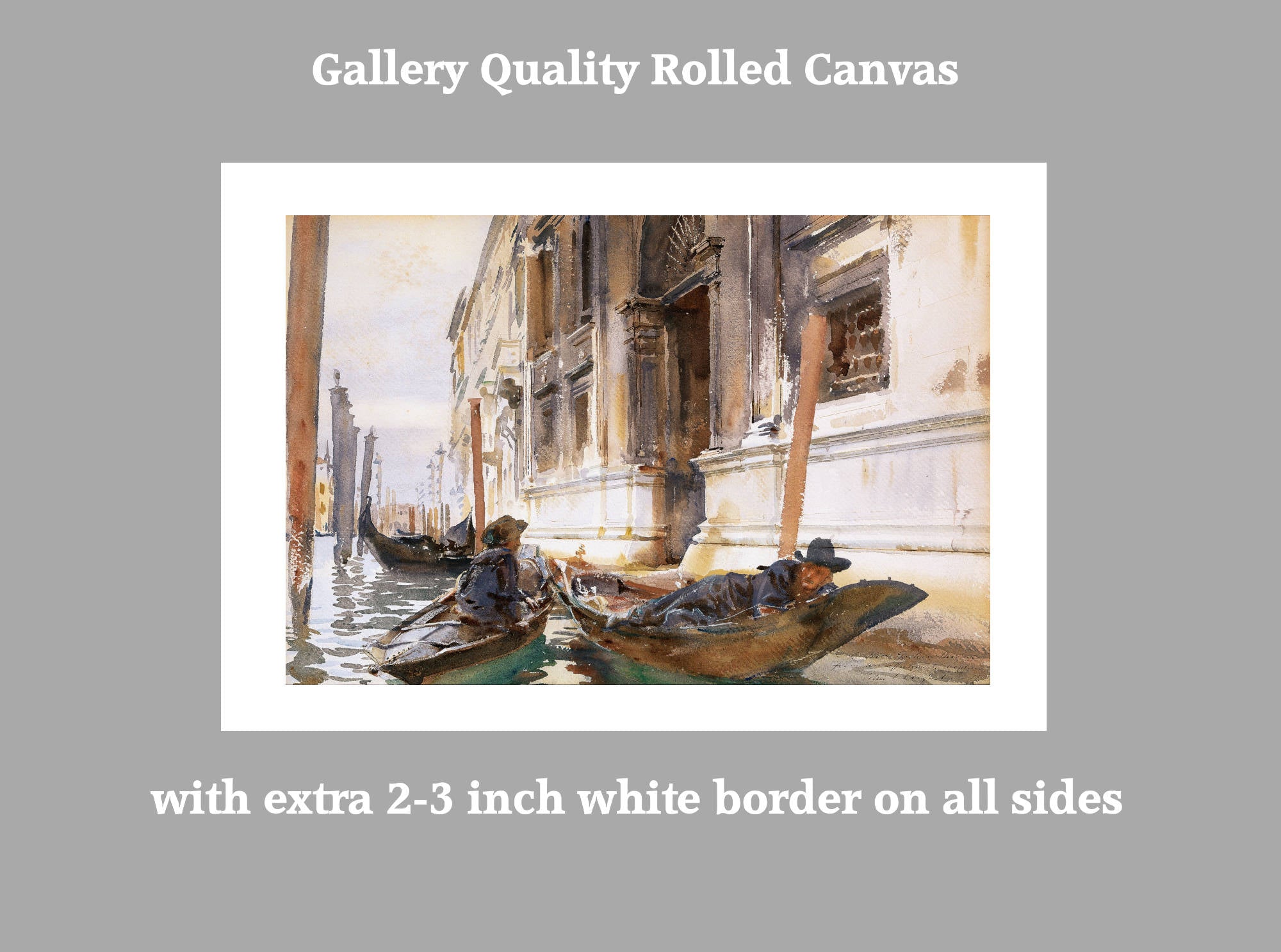 John Singer Sargent Print, Gondoliers’ Siesta (1904)