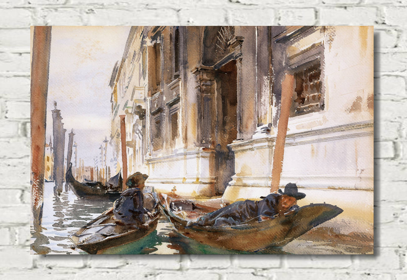 John Singer Sargent Print, Gondoliers’ Siesta (1904)