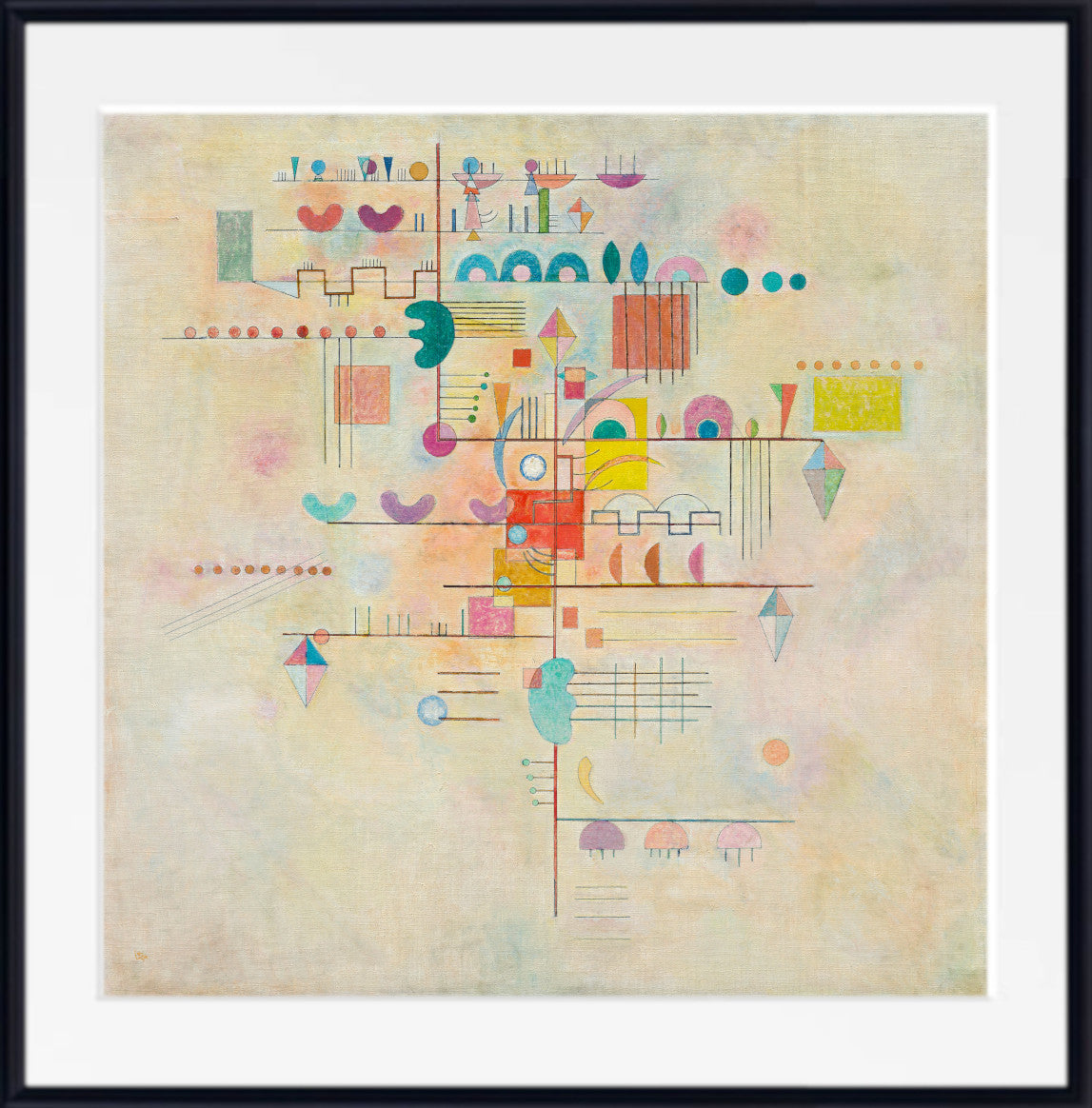 Wassily Kandinsky Fine Art Print, Abstract Composition Graceful Ascent