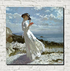 William Orpen Print, Grace reading at Howth Bay