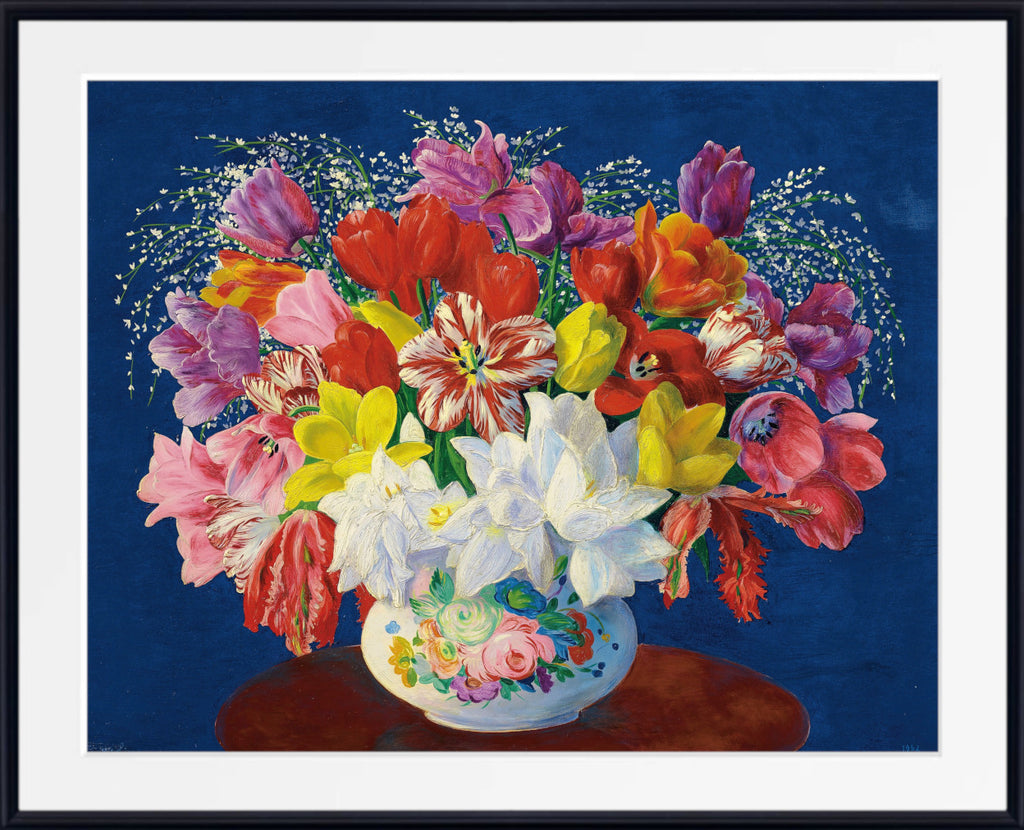 Large Bouquet of Tulips (1952) by Moise Kisling