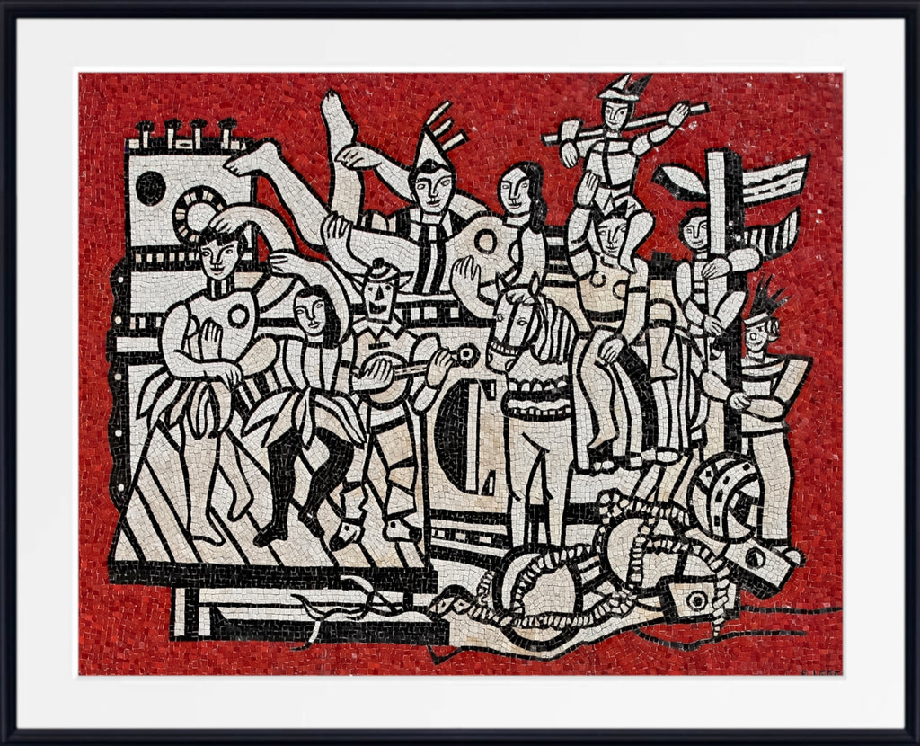 Grand parade with red background, Fernand Léger