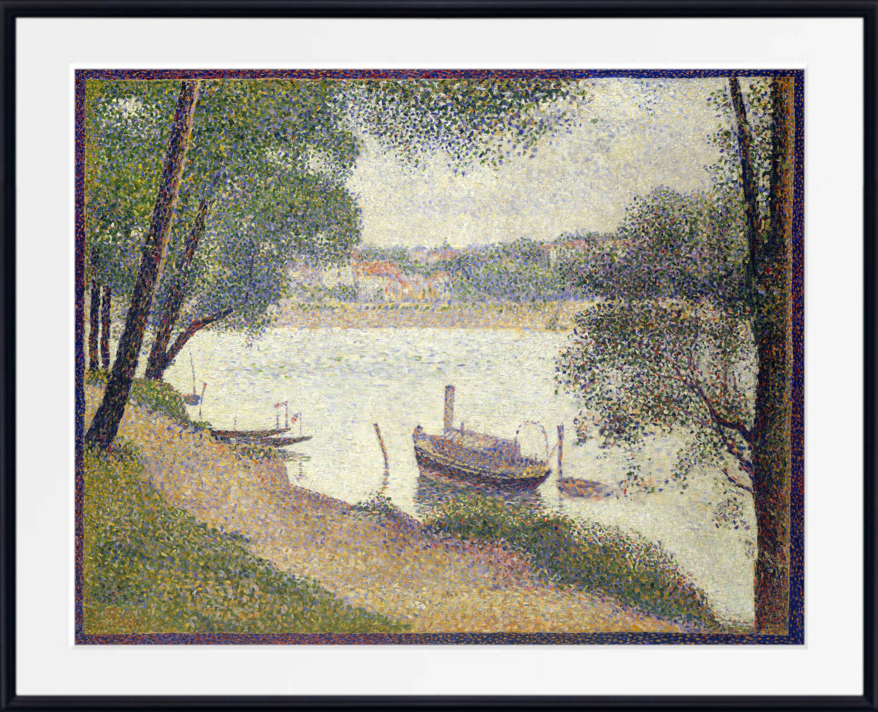 Georges Seurat Print : Gray Weather Grand Jatte