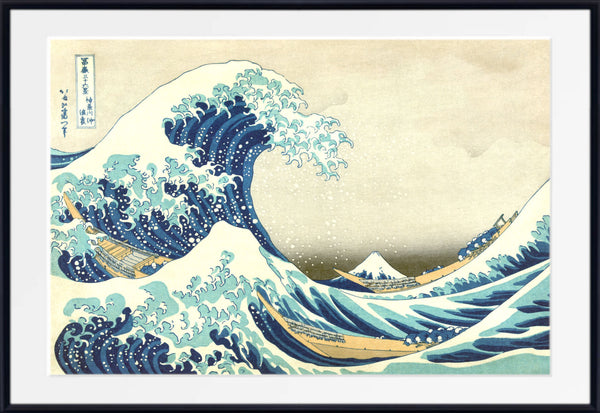 36 Views of Mount Fuji, Great Wave off Kanagawa, Katsushika Hokusai, Japanese Print