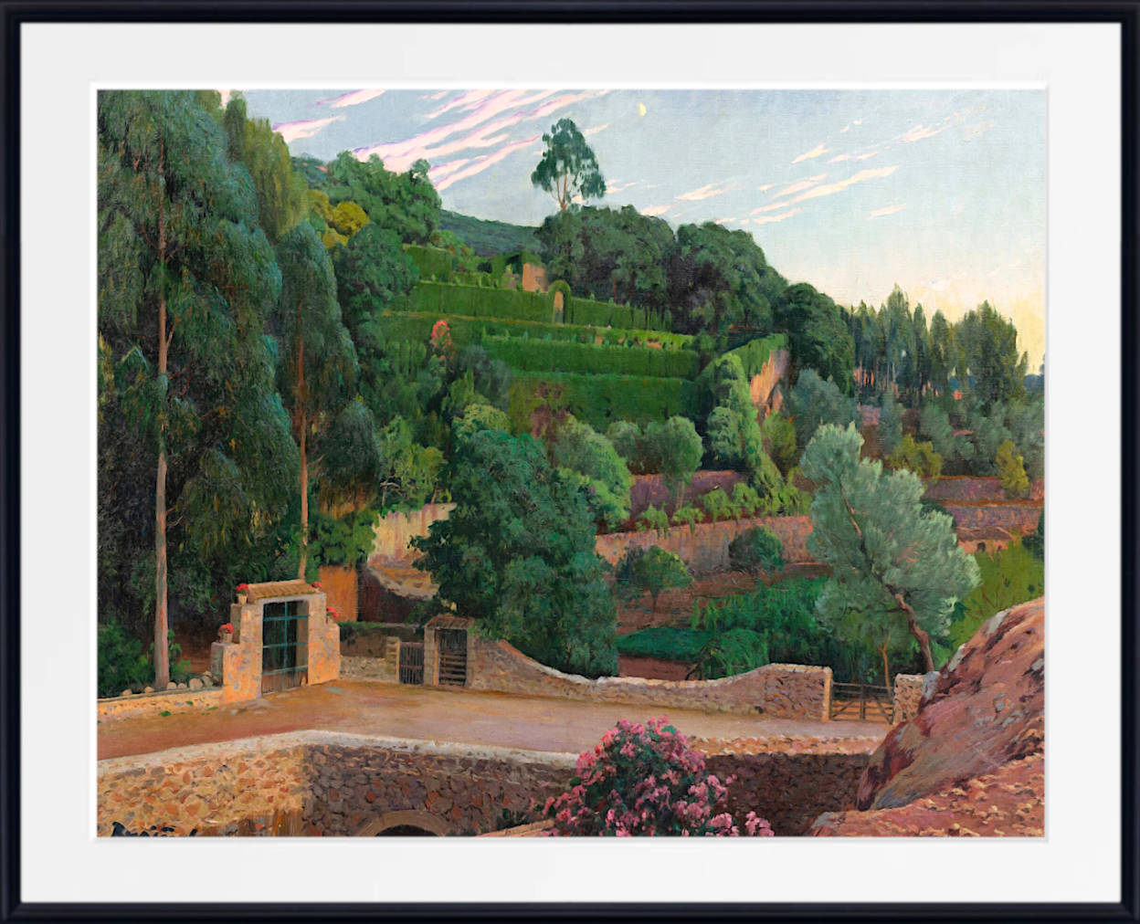 Santiago Rusinol Print, Green Amphitheater, Sa Coma gardens