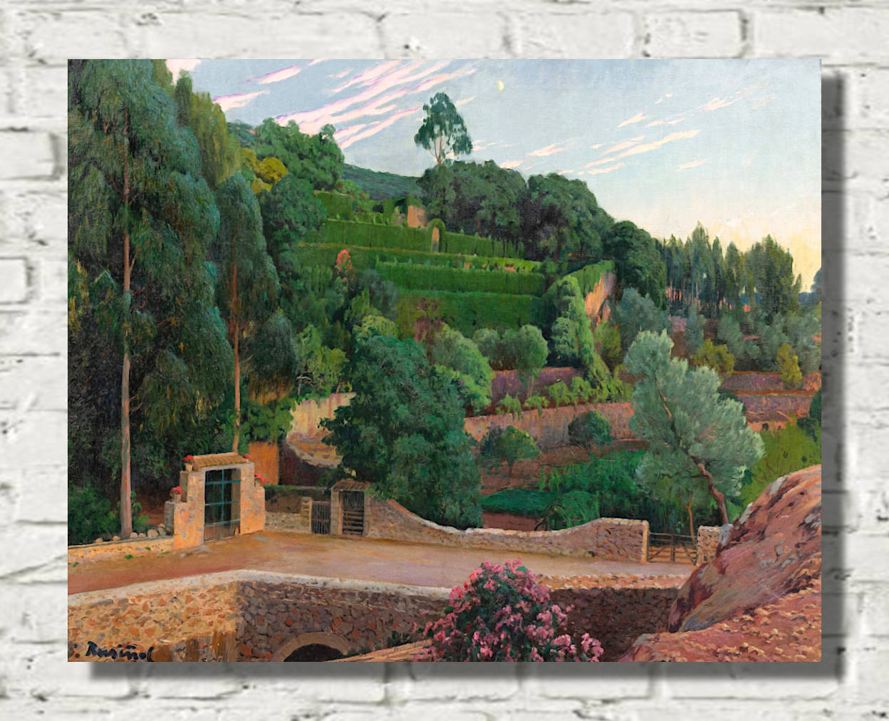 Santiago Rusinol Print, Green Amphitheater, Sa Coma gardens