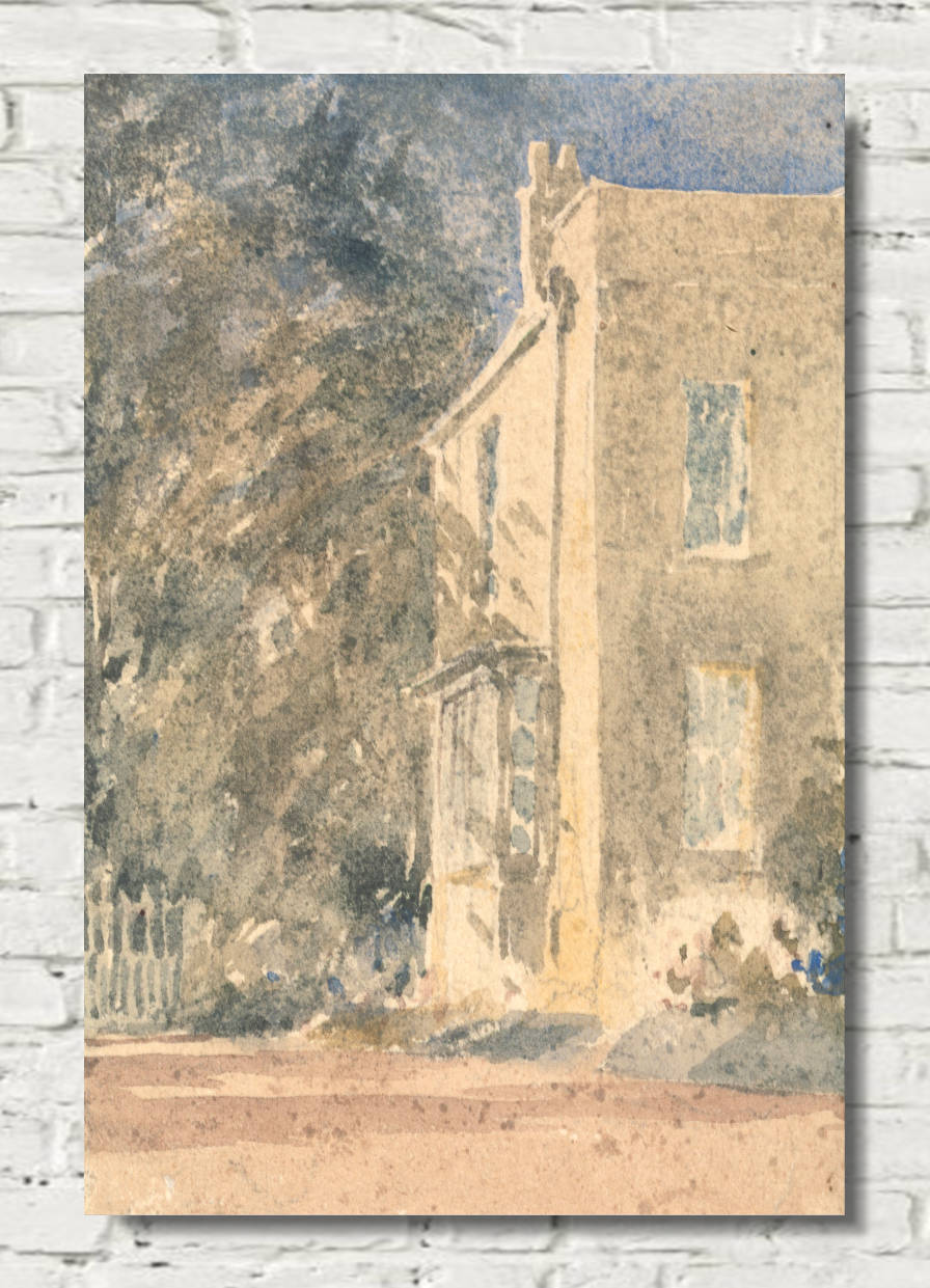 David Cox Print, Greenfield House (1840s)