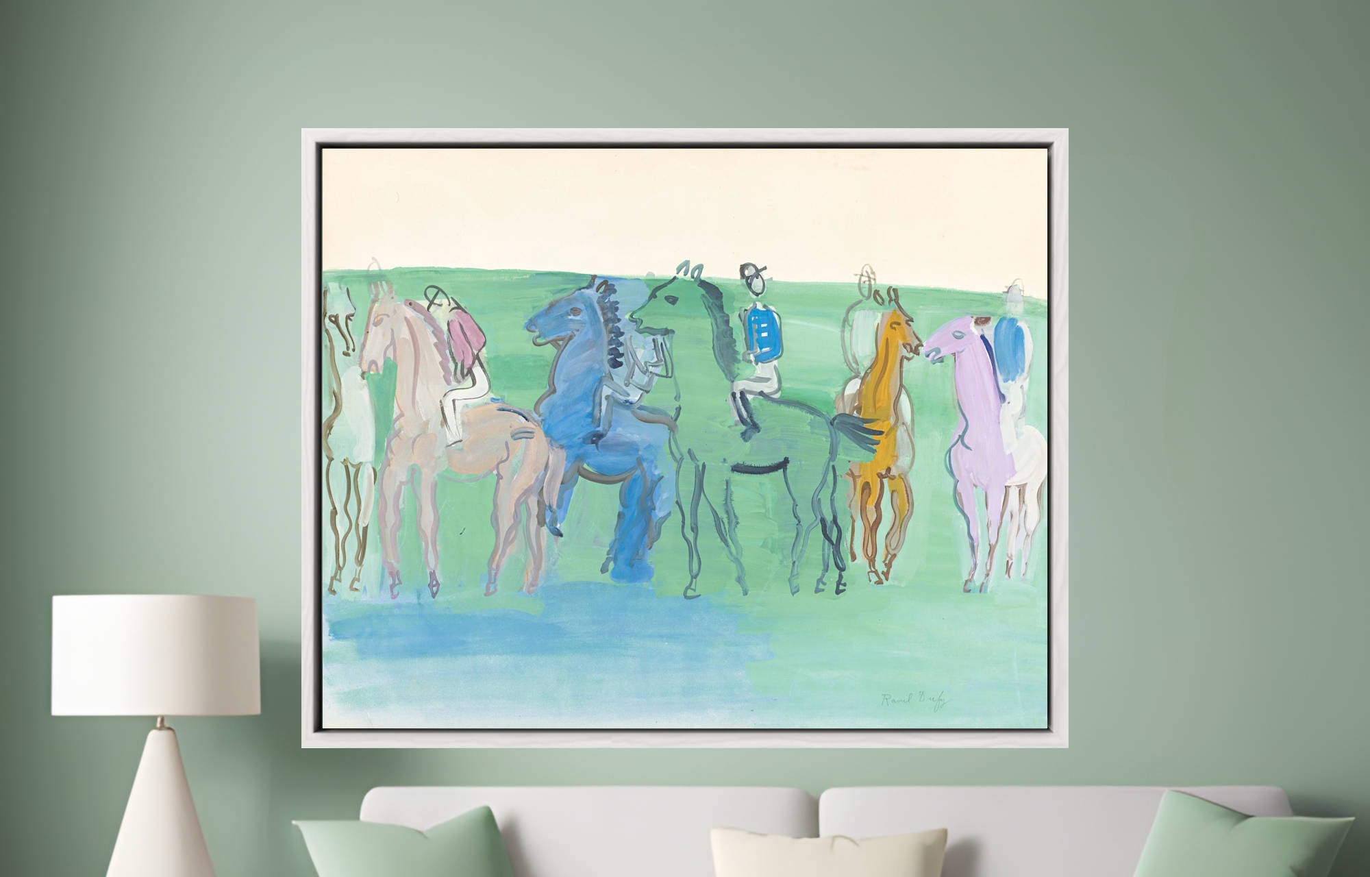 Raoul Dufy Print – Groupe De Jockeys Et Chevaux